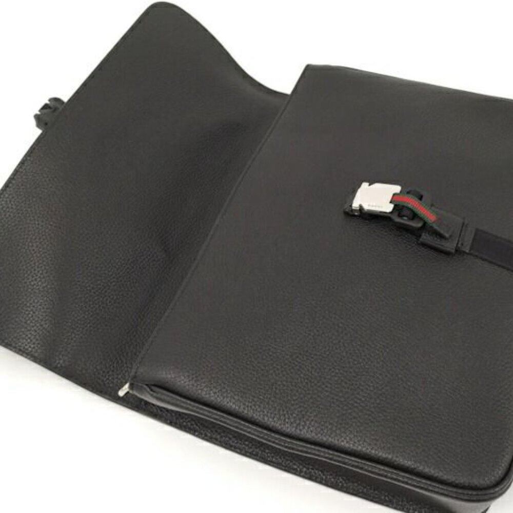 Gucci Business Case Clutch Bag Leather Black - Picture 7 of 10